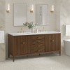 Myrrin 72" Double (Vanity Only Pricing) in Mid-Century Walnut